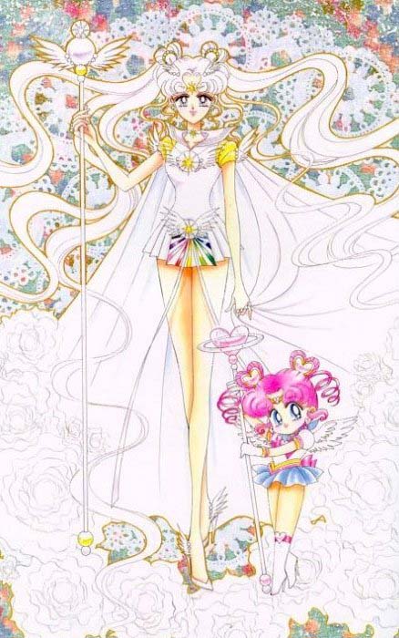 Sailor Cosmos and Chibi Chibi